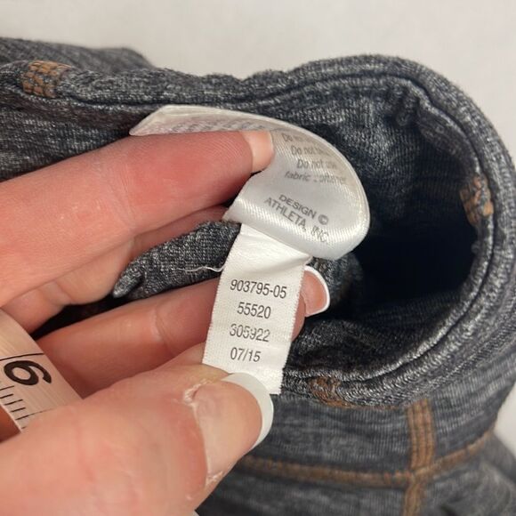 Athleta Revelation Gray/Brown Stitch. Flare Leg Yoga Pants. Size Small. - Picture 7 of 9